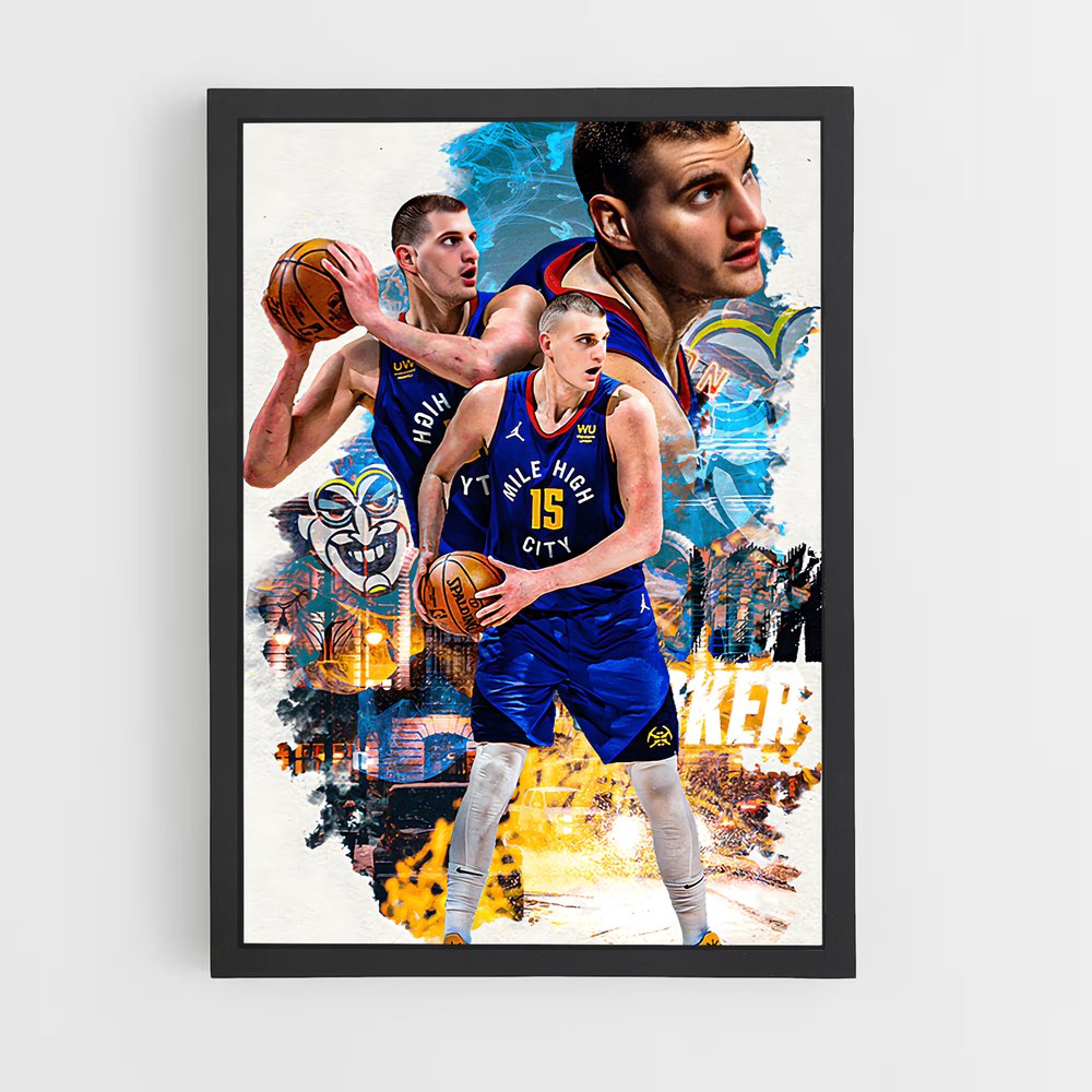 Poster Nikola de jokic – affiche Basketball (vue 2)